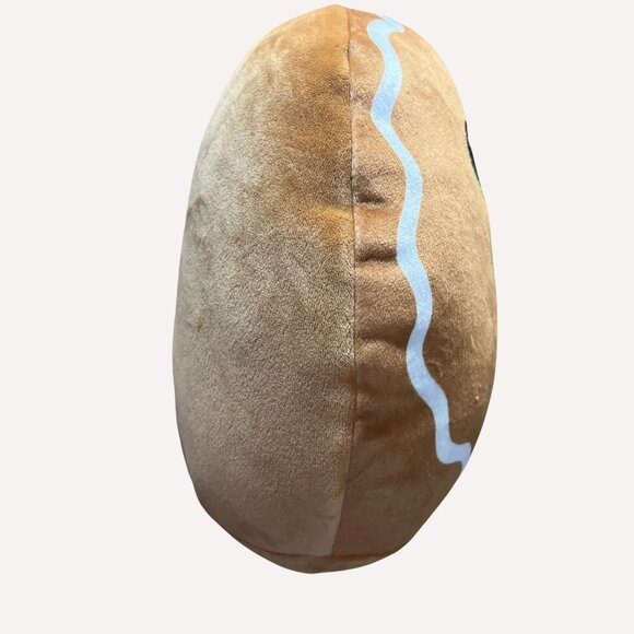 Christmas Ty Squish-A-Boo Cookie Gingerbread Plush 10" diam Pillow Holiday - Picture 10 of 11